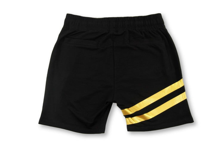 Two Stripe Black Shorts - EXCLSV