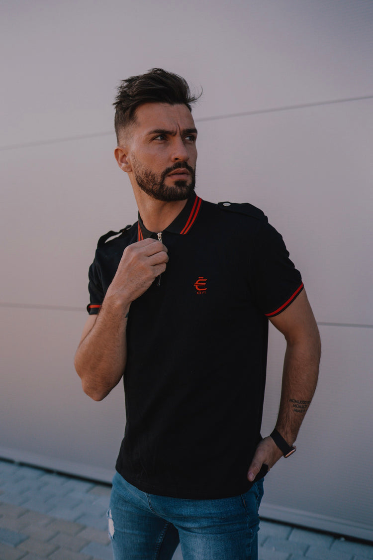 EXCLSV Zip Up Polo