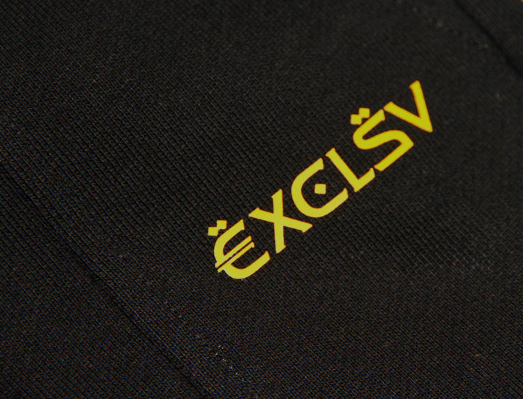 Kids Black & Yellow Jogger Pants - EXCLSV