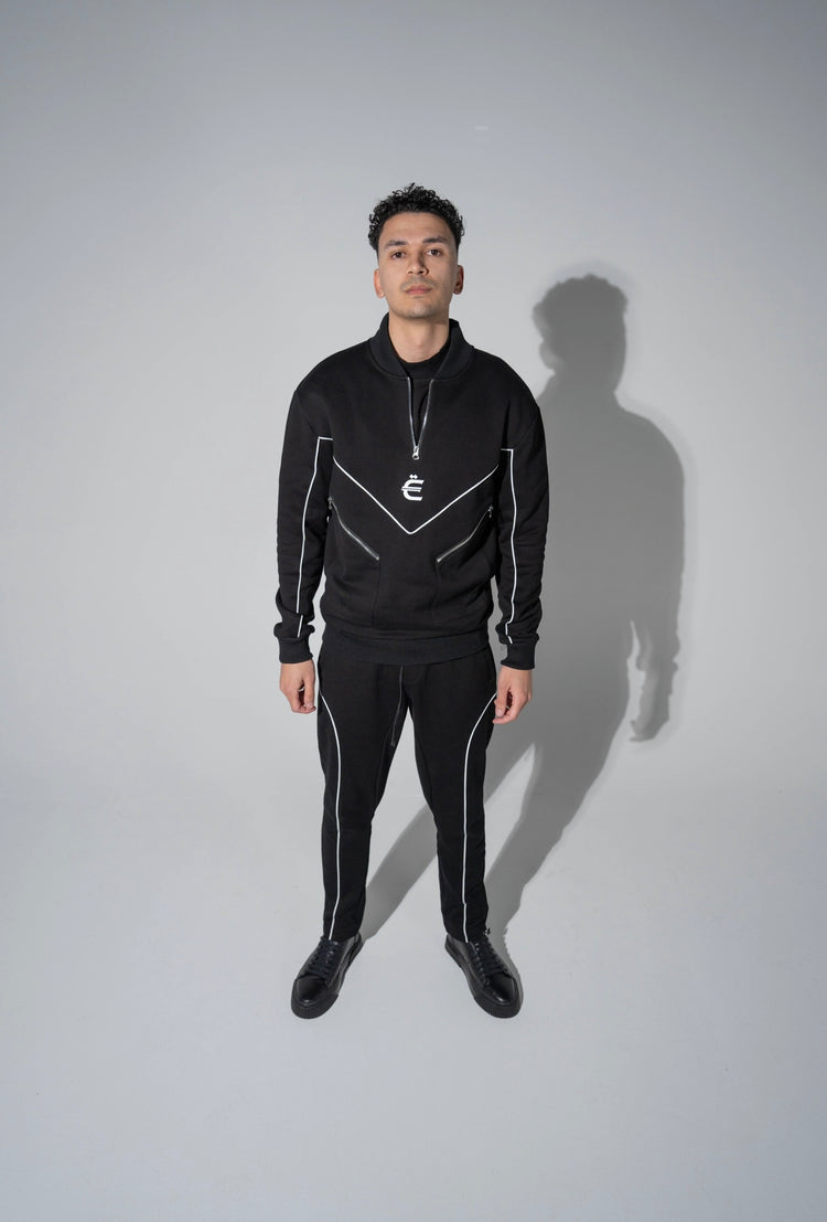 Black & White Strada Sweatpants - EXCLSV