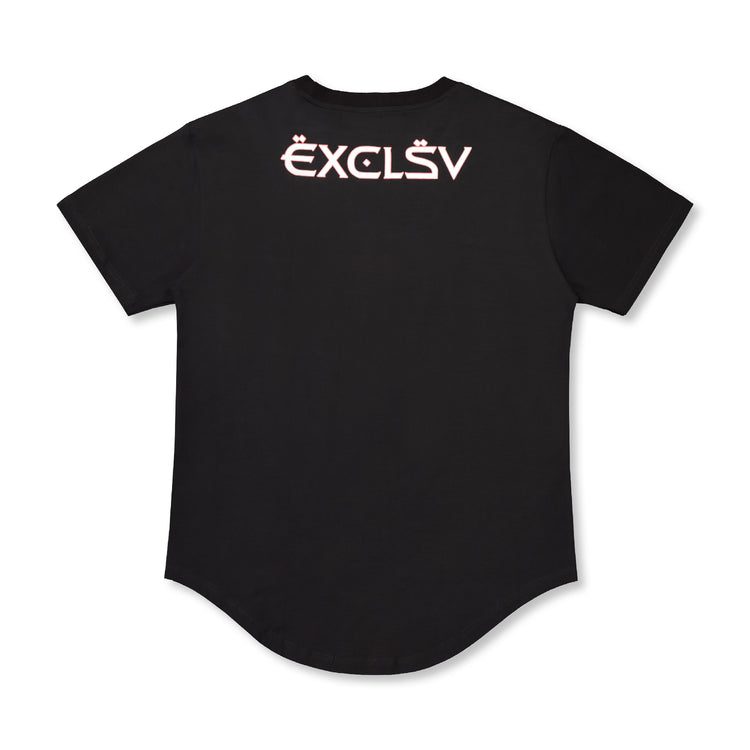 Black Oversized Logo T-Shirt - EXCLSV XXVI
