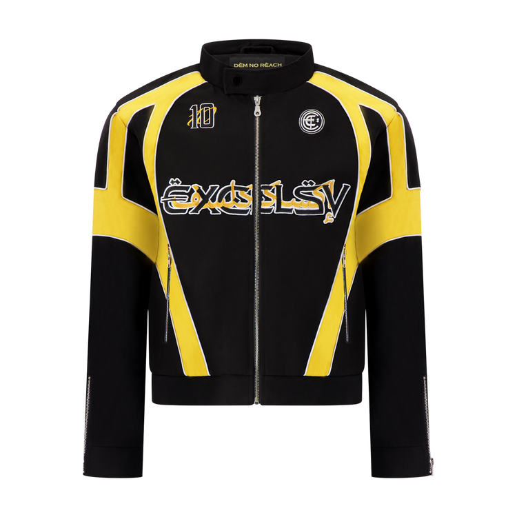 Black & Yellow Scorpio Moto Jacket
