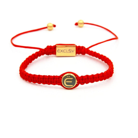 Red  Macrame Braided Bracelet - EXCLSV
