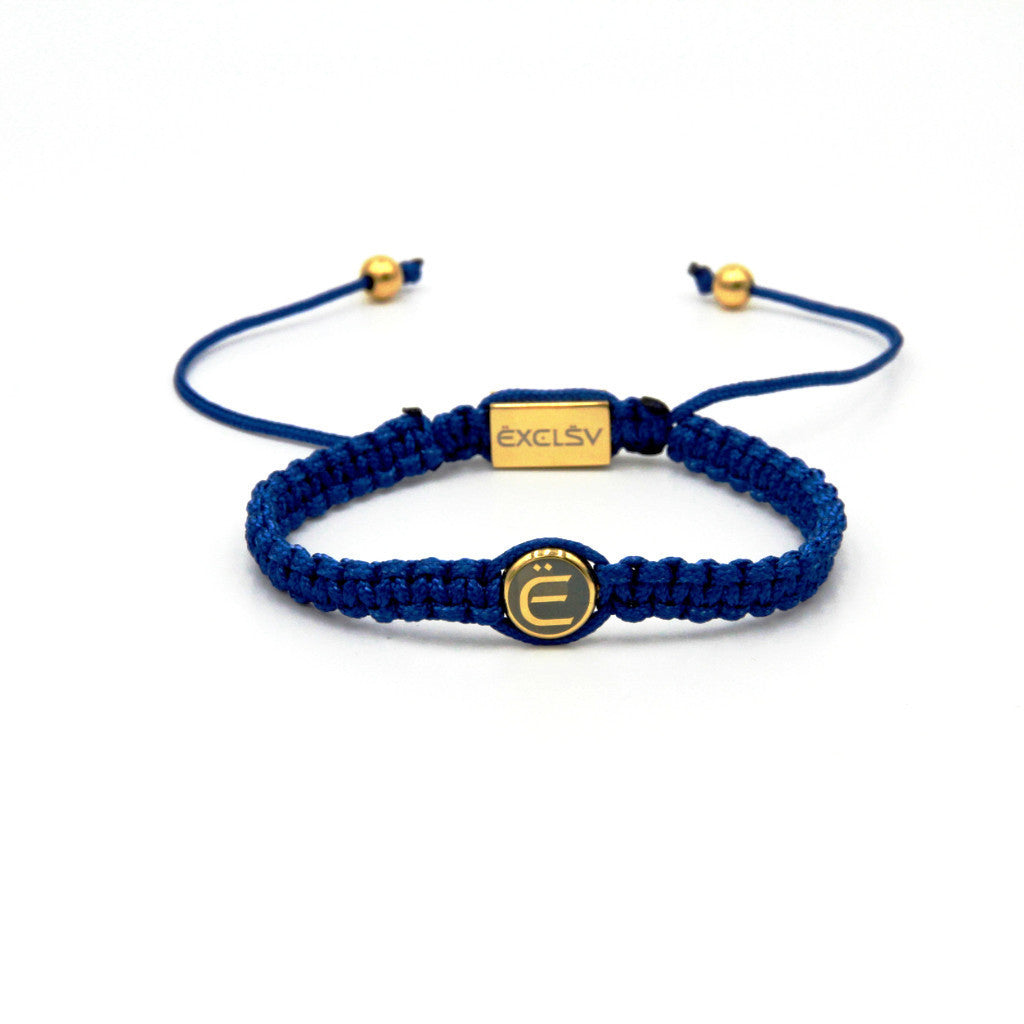 Royal Blue Macrame Braided Bracelet - EXCLSV