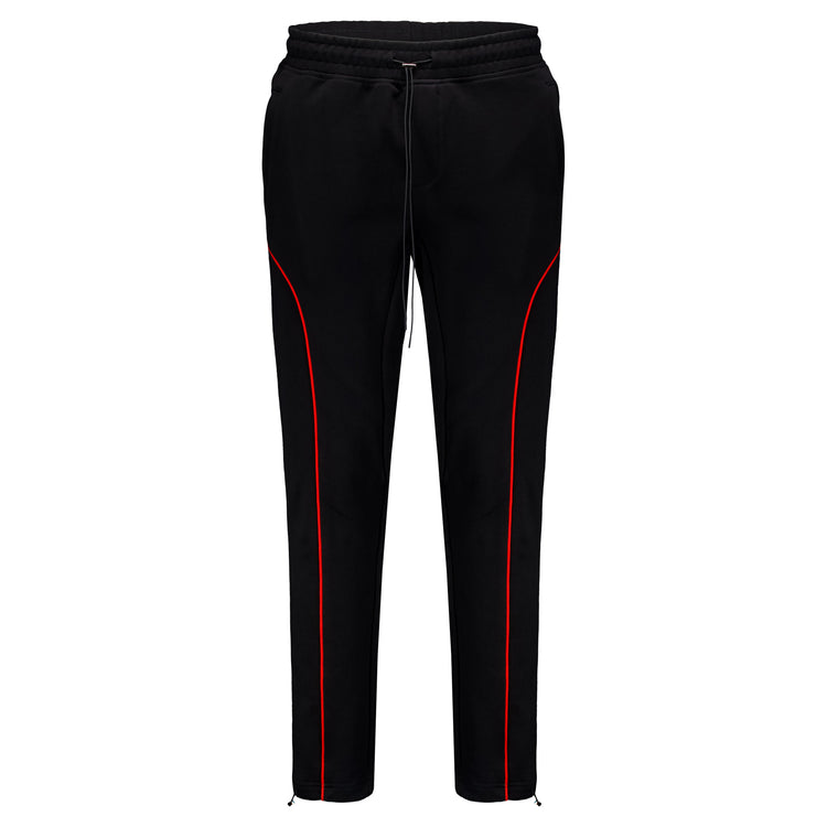 Black & Red Strada Sweatpants - EXCLSV