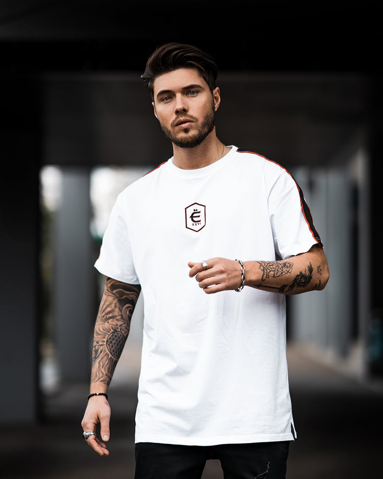 White Racer T-shirt - EXCLSV